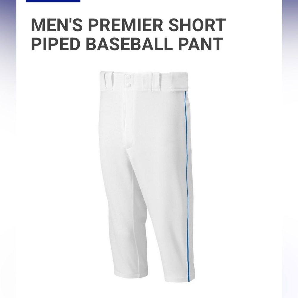Men’s Mizuno Piped Baseball Short Pant